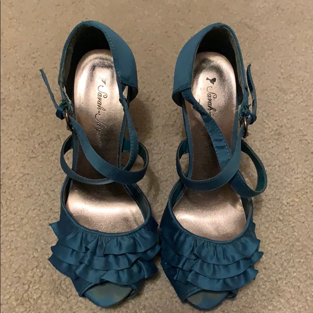 Teal High Heels